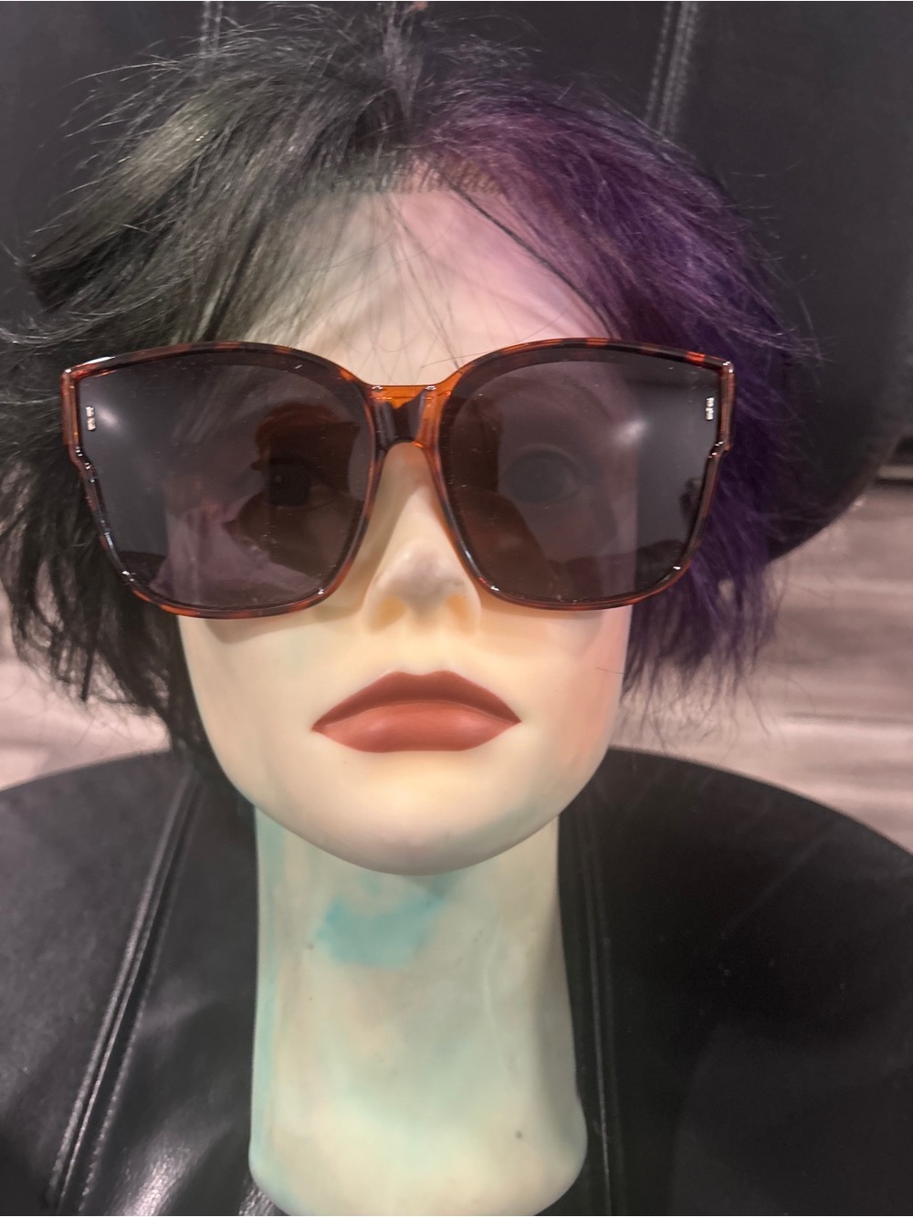 Tortoiseshell Oversized Women’s Sunglasses - Brown Lens